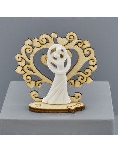 Wooden heart tree with newlyweds | Wedding favours 2027