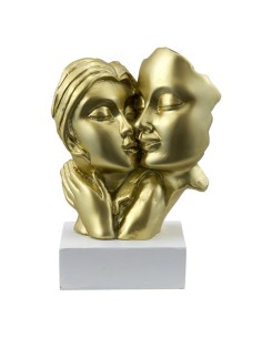 Con dettagli dorati busto coppia bacio | Bomboniere nozze 2027