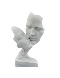 Statua coppia viso bacio grande | Bomboniere nozze 2027