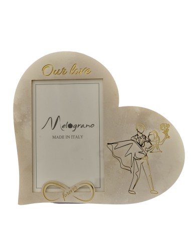 Heart photo frame with gold-toned | Wedding favours 2027
