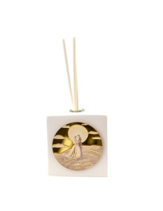 Square resin diffuser with gold-toned | Wedding favours 2027