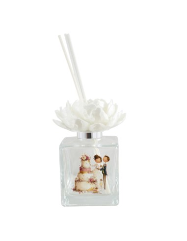 Diffuseur mariés et gâteau, 200 ml | Cadeaux mariage 2027