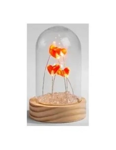 Campana luminosa con cuori rossi | Bomboniere nozze 2027