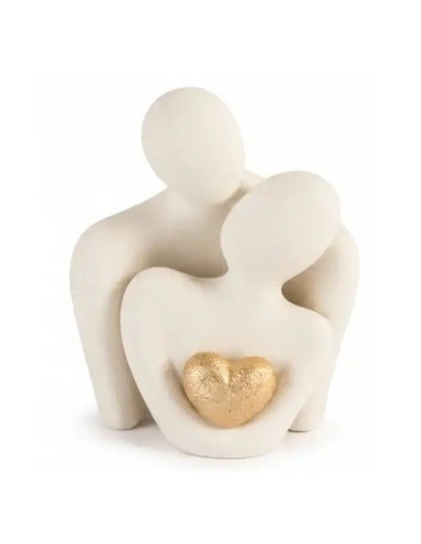 Hochzeitsgastgeschenk Porzellanset mit stilisierten Liebesbüsten und Herz, 8,7 cm – Hochzeit 2027