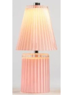 Hochzeitsgastgeschenk Rosa Tischleuchte aus Glas, 23,5 cm – Hochzeit 2027