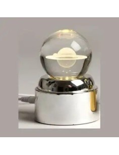 Globo Saturno LED 10 cm | Bomboniera matrimonio 2027