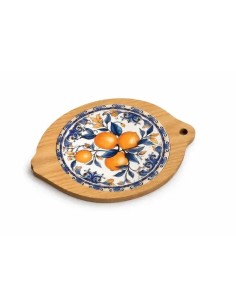Sottopentola con arance in porcellana e legno 22,2 cm | Matrimonio…