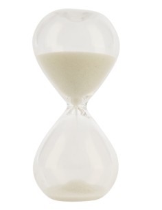 Clessidra bianca 6 cm 1 min | Matrimonio 2027 Doris