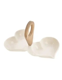 Antipastiera doppio cuore 23 × 13 cm | Matrimonio 2027 Doris