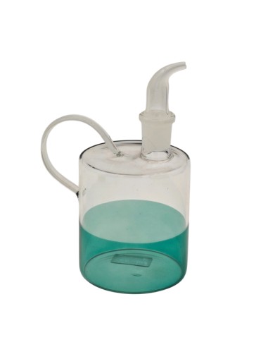 Ölflasche aus geblasenem Glas dunkelgrün, klein | Hochzeit 2027 Doris