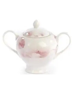 Porcelain sugar bowl with pastel flowers 11.4 cm | Wedding 2027 Doris