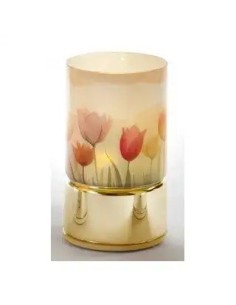 Zylindrische Tulpenlampe aus Glas und Kunststoff 15,5 cm | Hochzeit…