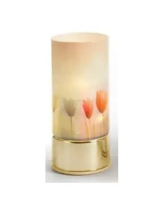 Zylindrische Tulpenlampe aus Glas und Kunststoff 20 cm | Hochzeit…
