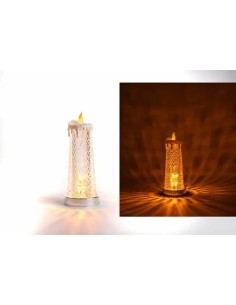 Cero luminoso trasparente effetto fiamma 29,2 cm | Matrimonio 2027…