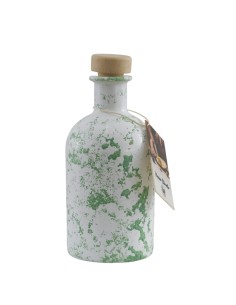 Bottiglia per olio bianca con decorazione spruzzata con tappo versatore 14 | Matrimonio 2027