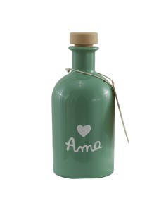 Bouteille à huile verte Ama avec bouchon verseur 14 | Mariage 2027