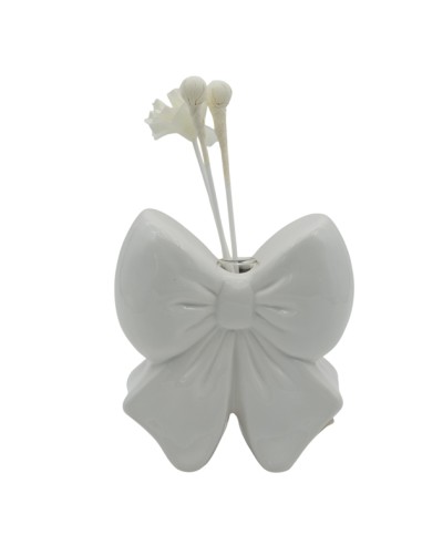 Profumatore fiocco bombato bianco con confezione regalo | Matrimonio 2027