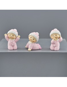 Gastgeschenk zur Taufe: Babymädchen im Schlafanzug – 2,1 × 2,3 × 5 c