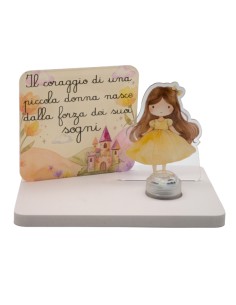 Bomboniera decorazione con targa e luce LED principessa Luce, LED – 