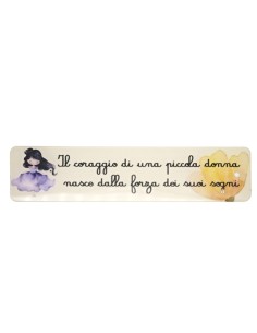 Gastgeschenk zur Taufe: Lesezeichen Prinzessin Mimì – 17 × 4 cm