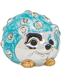 Christening favour: hedgehog, light blue – 2,5 × 1,5 cm