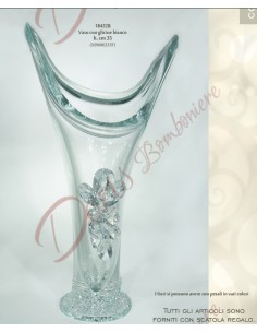 Crystal vase with flowers