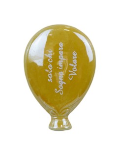 Souvenir de baptême : aimant ballon, LED, jaune