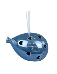 Christening favour: scent diffuser balloon, LED, blue, large size