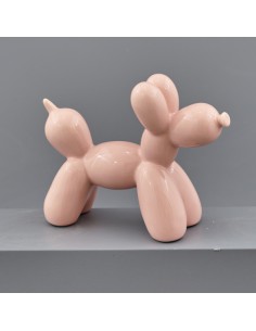 Christening favour: little dog, pink, medium size – 19 × 7,3 × 14,5 