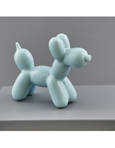 Christening favour: little dog, light blue, small size – 10,1 × 3,9 