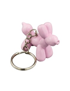 Bomboniera portachiavi cagnolino, rosa – 4,5 × 2 × 4,5 cm