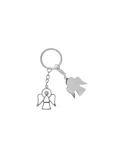Souvenir de baptême : porte-clés petit ange – 3 × 3,5 cm