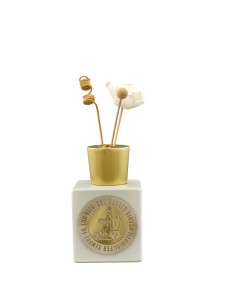 Bomboniera profumatore Comunione e Cresima, dettagli dorati, 500 ml 