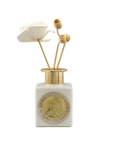 Bomboniera profumatore Comunione e Cresima, dettagli dorati, 200 ml 