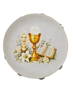 Celebration favour: decorative tambourine First Communion chalice – 