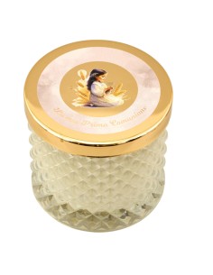 Gastgeschenk: Kerze Mädchen zur Erstkommunion, Diamond, goldfarbene 
