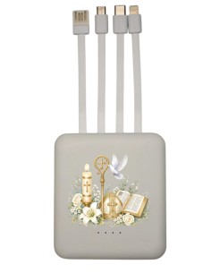 Bomboniera power bank Santa Cresima – 8 × 9 × 2,5 cm