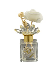 Celebration favour: scent diffuser 50th wedding anniversary, gold-to