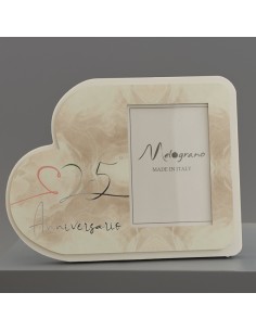 Celebration favour: photo frame 25th wedding anniversary – H.17 × 13