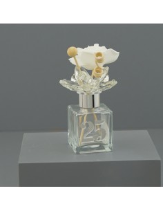 Gastgeschenk: Duftspender 25. Hochzeitstag, 100 ml – 6 × 6 × 8,5 cm