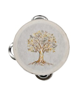 Souvenir de cérémonie : tambourin décoratif arbre de vie – D.10 cm