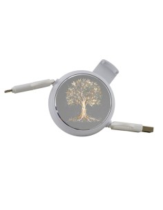 Gastgeschenk: Multifunktionskabel Lebensbaum, rund – D.6 H.2,5 cm