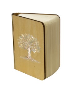 Bomboniera lampada LED albero della vita, LED, a libro, formato gran