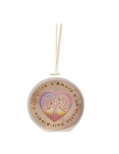 Celebration favour: scent diffuser tree of life, round, gold-tone de