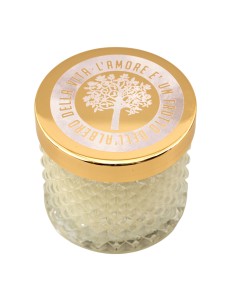 Bomboniera candela albero della vita, Diamond, dettagli dorati, form