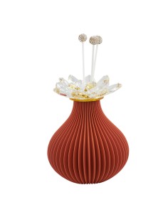 Diffuseur de parfum Swar Goccia 3D – terre cuite mat – 17 cm