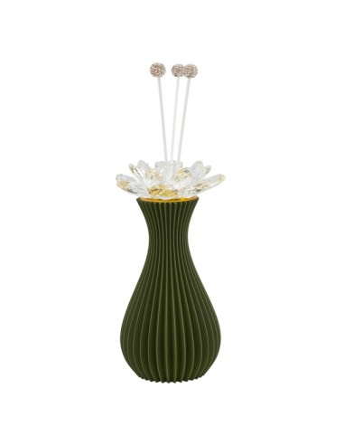 Swar Slim 3D scent diffuser – green – 19 cm