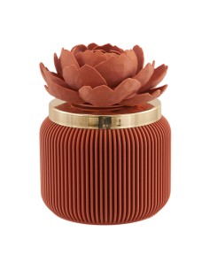 Millerighe 3D Dekorative Dose – Terrakotta matt · klein – 13 cm