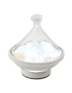 Bomboniera lampada Trullo, superficie liscia, con sale bianco