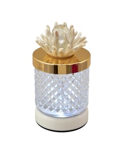 Favour: lamp Diamond with decorative coral, ivory, small size – Ø 7